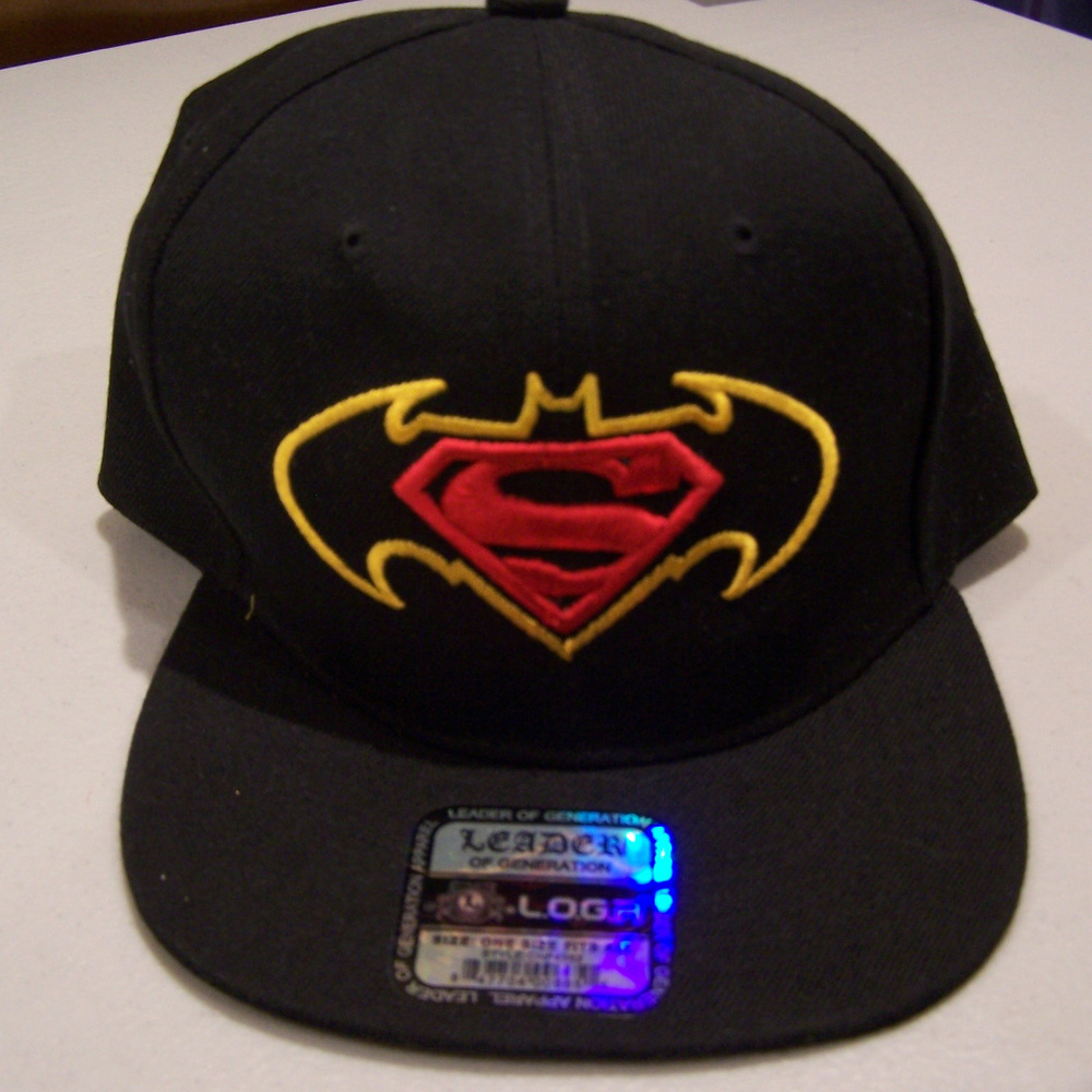 NEW  "DAWN OF JUSTICE"  L.O.G.A. FLAT BRIM CAP HAT S3372